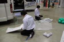 福島トヨペットハイエースフェア2011　撤収作業
