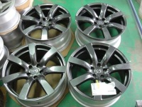 R35 GT-R純正ホイール ハイパーブラックからハイパーシルバーへ色変え塗装