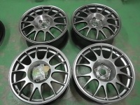 インプレッサ用ホイールBBS-RE パウダーコートミラークローム色変え塗装