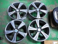 ボルボV60純正ホイール ハイパーブラックへ色変え塗装