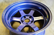 RAYS TE37V ブロンズ&ガンメタから純正マグブルーへ色変え塗装