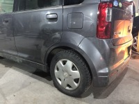 日産オッティ サビで崩れ落ちたリアフェンダー再生完了!