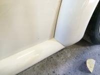 VWニュービートル クォーターの傷 タッチアップ補修部修理の塗装完了！