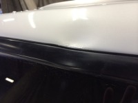 車の屋根修理！レガシィツーリングワゴン ルーフサイドの凹み板金塗装！