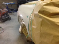 足廻り変形走行不能車両(トヨタプロボックス)の部品交換修理と板金塗装
