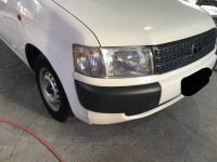 トヨタプロボックス ぶつけると折れ曲がってしまう定番のフロントフェンダー修理塗装！