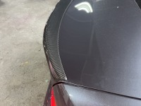 BMW320d 持込カーボン製トランクスポイラーをクリア塗装し取付