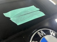 BMWツーリングのタッチアップ補修＆リップスポイラー底面傷修理