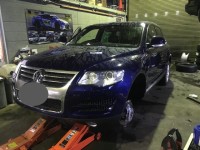 VW トゥアレグ エンジン不動 修理＆スタッドレスタイヤ交換！