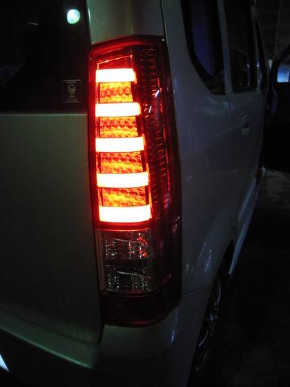 mh21 ワゴンR 純正加工 アイシスLEDテール移植テールランプ 自動車
