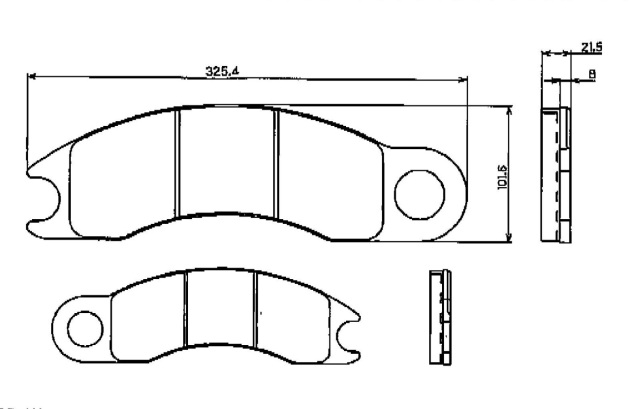 ラフタークレーン(タダノGR-250N-1)用ブレーキパットを販売｜建設機械