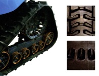 トラクター用の芯金レスタイプゴムクローラーに新サイズ追加