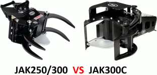 JAK250(5〜11t)/JAK300(12〜19t)とJAK300C(6〜25t)の性能比較