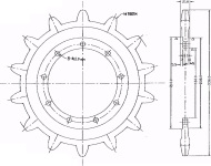 ZHM1510/1520/1520RR適合のスプロケットをオリジナル製作販売