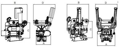 STEELWRISTチルトローテーター【寸法･仕様】【使用油圧･油量】