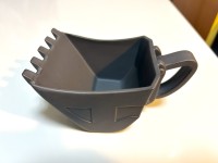 油圧ショベルバケットカップ(黒鉄) ご予約順に出荷いたします