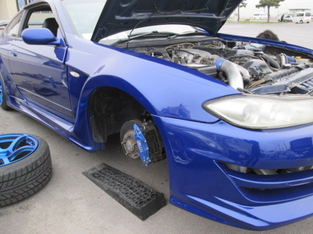 S15シルビアSpec-Rのディクセルブレーキローター交換が完了！｜交通