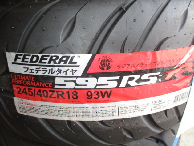 在庫あり 即納】 新品 タイヤ3本 フェデラル 595RS-RR 255 40ZR17 94W 40-17 17インチ FEDERAL スポーツタイヤ  ドリフトタイヤ 送料1本500円