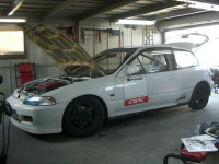 デモカー4号機 シビック太郎号　レース参戦準備