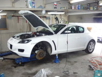 マツダ/RX-8・パーツ取り外し・ノーマル復旧作業