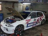 花道WAKOS　DXL・EG６（花道太朗号）/レース前セッティング。