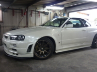 BNR34　GTR　フロントアライメント調整・サスペンション点検