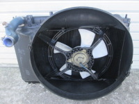 中古パーツ販売 RPS13 180SX （SR20DET ）銅2層ラジエターと電動ファンをお買い上げ！