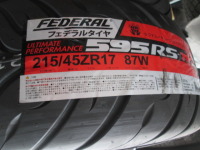 ＢＨ５レガシィ 走行会用フェデラル595RS-RRと中古アルミホイールをお買い上げ！