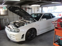 BNR34 34GT-RのECU・カム・燃料チューニングを開始！