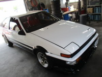 AE86トレノのパワーステアリングポンプ交換！