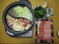 カニとカキの「しゃぶしゃぶ」を食してみましたが・・・