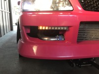 ラルフ函館デモカーのピンク35ローレルを公道用ウィンカーに交換!