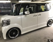 ホンダN-BОX車高調整！冬仕様の車高から夏仕様の車高へ変更！