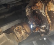 JA11ジムニーのマフラー腐食折れ！リサイクルフランジで溶接修理