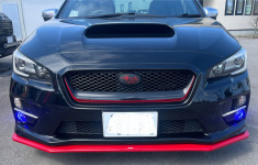 スバルWRXS4に持ち込みの3色切り替えLEDフォグランプを取り付け