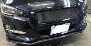 レヴォーグに持ち込みフロントグリル/リアアンダーカナード取付け