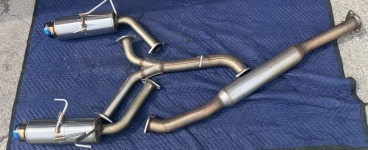 WRXに持ち込み品のHKSマフラー取り付け完了！