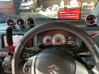 持ち込みのデフィーメーター一式をアルトターボRSに取り付け完了！