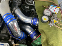 R32スカイラインGT-Rのエアコン不調でコンプレッサー/Oリング交換修理