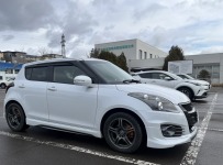 スイフトのユーザー車検代行(持ち込み純正マフラーに交換/オイル交換)