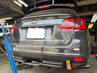 スバルレヴォーグの車高を夏用仕様に調整&amp;amp;持込品TOMEI製牽引ストラップ取付け/オイル交換をしご依頼完了！