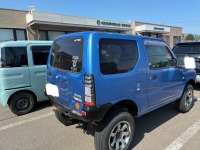 ジムニーのサビ穴簡易修理/マフラー亀裂補修してユーザー車検代行完了