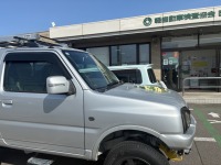 JB23ジムニーの車検非対応シートレールを交換してユーザー車検代行完了