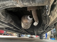 ダイハツコンテのマフラー折れ(破断)で社外新品マフラーに交換修理