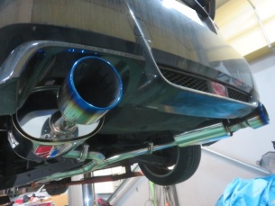 スバル インプレッサ GVB HKS SUPER TURBO MUFFLER 取り付け