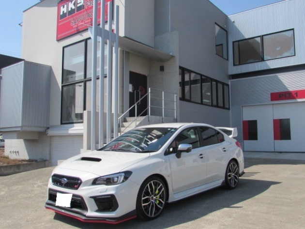 スバル WRX STI ＶＡＢ-Ｆ型スーパーターボマフラー４本出しテールに