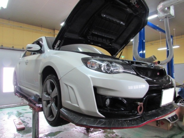 スバル インプレッサ GVB HKS パワーフローフィルター＆オイル交換