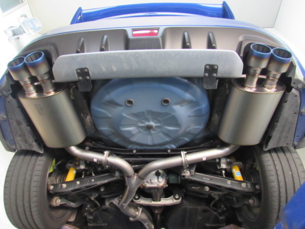 スバル WRX STI VAB HKS SUPER TURBO MUFFLER W-Tail Ti スバル WRX STI VAB HKS SUPER TURBO MUFFLER W-Tail Ti