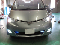 HID フォグランプ 取付 エスティマ