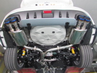 スバル WRX STI ＶＡＢ-Ｆ型スーパーターボマフラー４本出しテールにマフラー交換